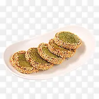 产品实物绿茶饼