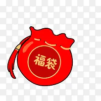 红色喜庆节日福袋