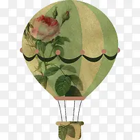 卡通装饰热气球小清新插画