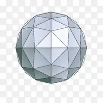 灰色立体科技对称几何图形球体P