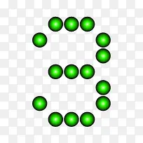 创意卡通装饰阿拉伯数字3