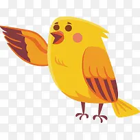 可爱黄色的小鸟png图