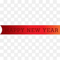 小清新红色条幅