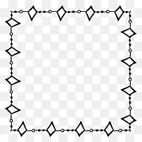 菱形图案创意边框