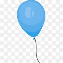 儿童节一个蓝色气球