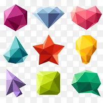 菱形五角星箭头红心立体折纸几何体大集合