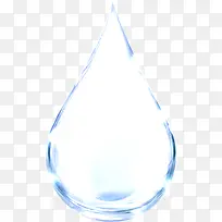 蓝色的透明水滴