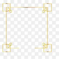 中国风金色门窗边框纹理矢量图