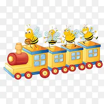 火车上的快乐小黄蜂