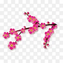 桃花粉红色喜庆