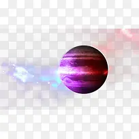 紫色炫光绚丽星系