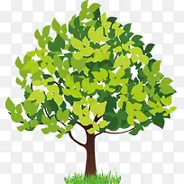 矢量树木——植树节免扣素材