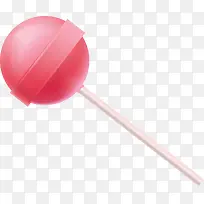 一个矢量粉色棒棒糖