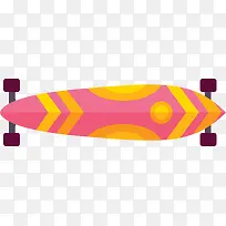 世界滑板日时尚粉色滑板