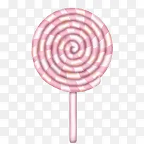 粉色系卷成螺旋形的棒棒糖