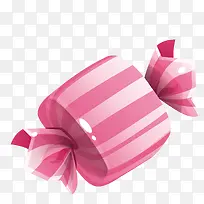 粉色条纹包装糖果