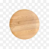 棕色木质纹理圆木盘实物