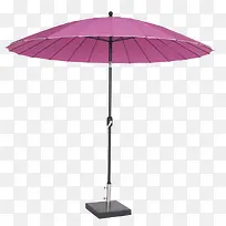 紫色折叠出门遮阳伞实物