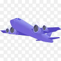 卡通简约飞机小型装饰广告设计