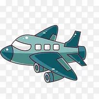 卡通可爱航行飞机PNG