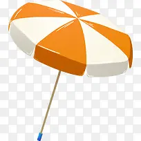 橙色卡通遮阳伞