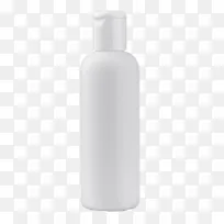 纯白色的化妆品塑料瓶罐实物