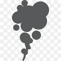 灰色简约云朵