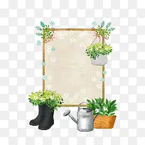 植物和画布