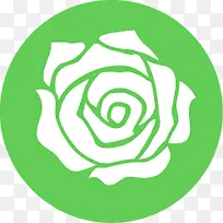 扁平化图标玫瑰花