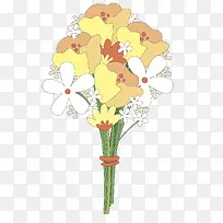 婚礼的花束设计矢量