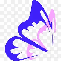 翩翩起舞的紫粉色蝴蝶翅膀