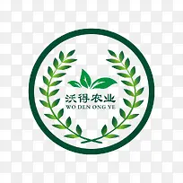 绿色麦穗logo