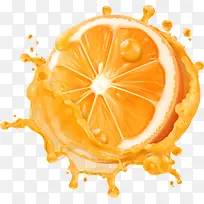 橙色橘子果汁