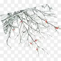 冬天的树枝