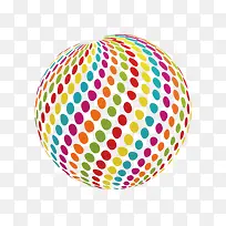 彩色立体科技球体设计素材