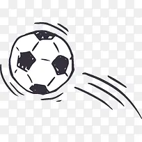 矢量手绘足球比赛足球元素