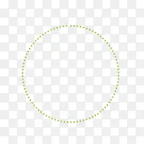 绿色虚点圆环