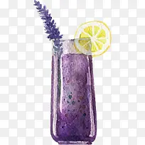 矢量图紫色的果汁