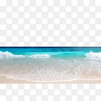 金色沙滩白色海浪