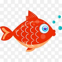卡通海洋生物鱼文艺风海报设计