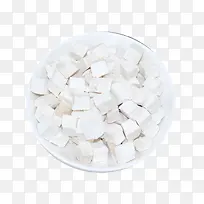 一碟白茯苓图片设计