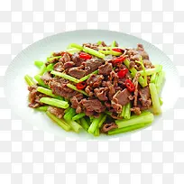 一碟风味酱炒羊肉