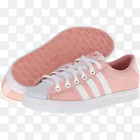 蒸汽波风格粉白色鞋子