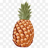 一个卡通的水果菠萝