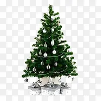 绿色圣诞树装饰