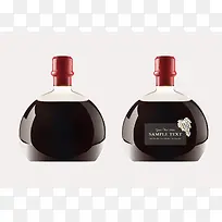 小黑瓶高级酒瓶 透明