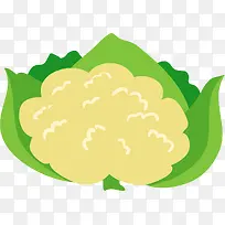 卡通花菜装饰插画