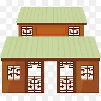 门口日本古代建筑