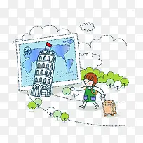 手绘旅行