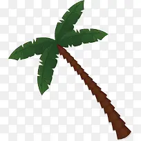 矢量图热带椰子树